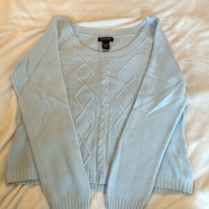 New York & Company scoop neck sweater. Powder blue. Women’s XL. Gently worn